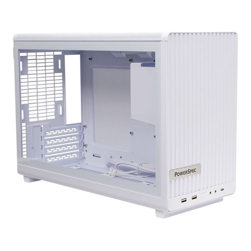 Lian Li A3 microATX Mid-Tower Tempered Glass Computer Case - White — vista 1