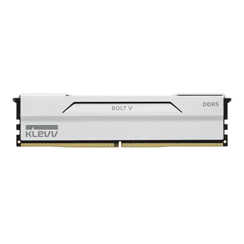 KLEVV BOLT V 32GB (2 x 16GB) DDR5-6000 PC5-48000 CL30 Dual Channel Desktop Memory Kit 5AGUA80-60A300I - Pure White — vista fr