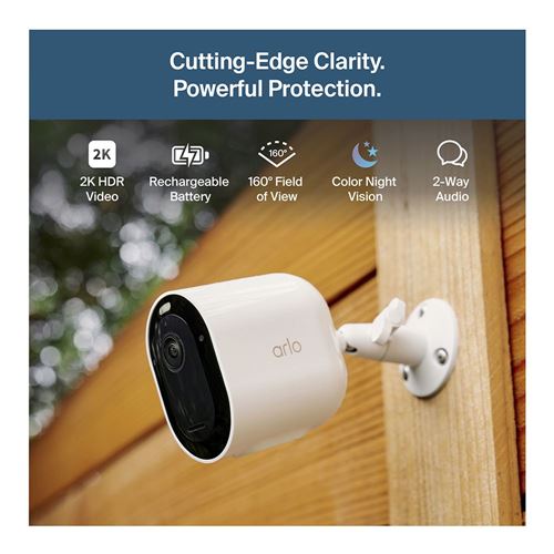 Arlo Pro 6 Security Camera - White (Three Pack) — vista 2