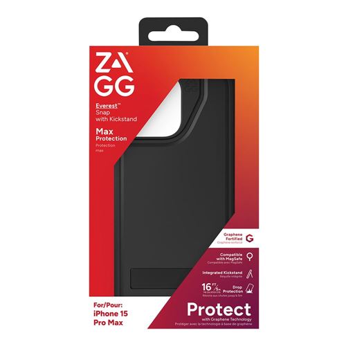 Zagg EVEREST IP15 PROMAX BLACK — vista 2