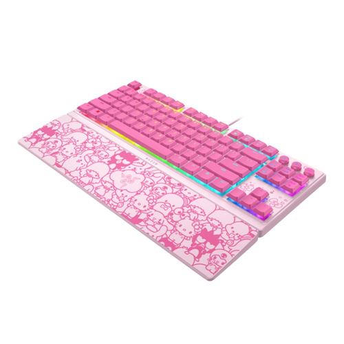 Razer Ornata V3 Low-profile Mecha-membrane Wired Gaming Keyboard - Hello Kitty and Friends — vista 2
