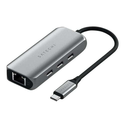 Satechi 4-in-1 USB-C Hub with 2.5 Gigabit Ethernet - Space Gray — vista 2