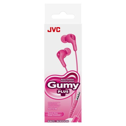 JVC Gummy Plus Wired Earbuds - Pink
Integrated Microphone; Silicone Earpieces; In-line — vista 2