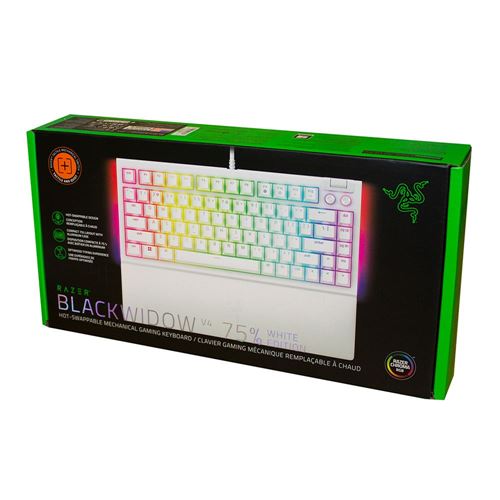 Razer BlackWidow V4 75% Wired Mechanical Gaming Keyboard (Orange Switches) with Razer Chro — vista 2
