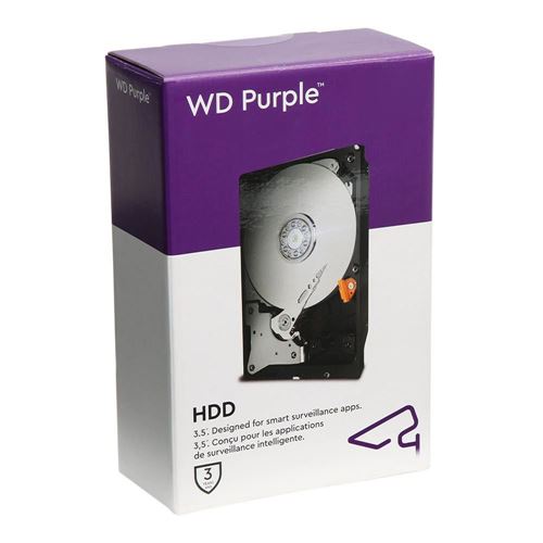 WD Purple 2TB 5400 RPM SATA III 6Gb/s 3.5" Surveillance Internal CMR Hard Drive — vista 2