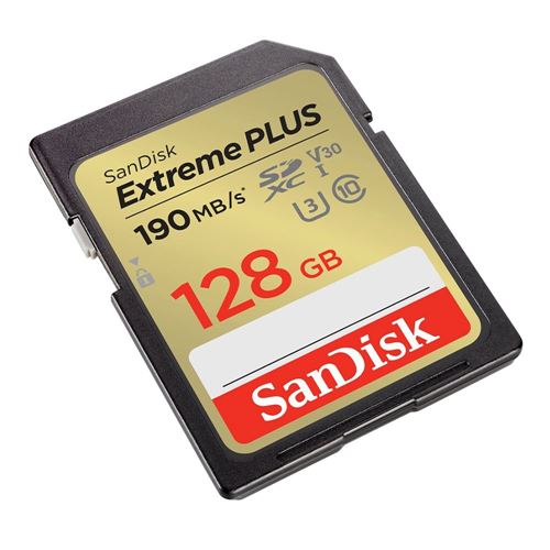 Sandisk 128GB Extreme+ SDXC Class 10 UHS-I V30 Flash Memory Card — vista 2