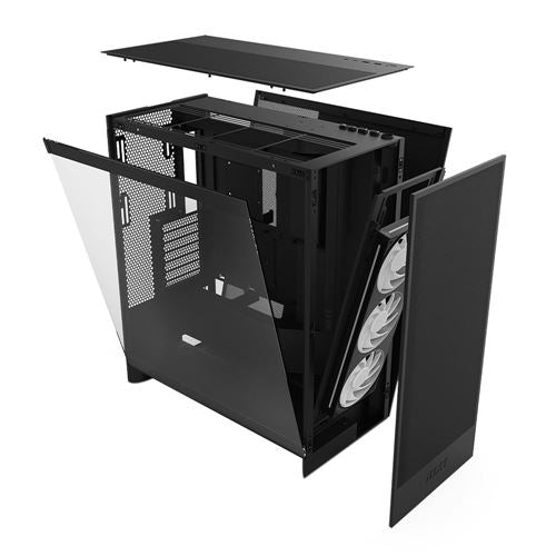 NZXT H7 Flow (2024) Tempered Glass ATX Mid-Tower Computer Case - Black — vista 2