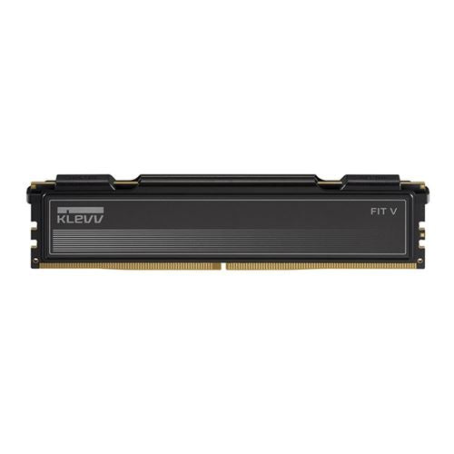 KLEVV FIT V 32GB (2 x 16GB) DDR5-6400 PC5-51200 CL30 Dual Channel Desktop Memory Kit 5AGU880-64B300L - Jet Black — etiqueta y