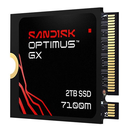 Sandisk Optimus GX 7100M 2TB BiCS TLC 3D CBA NAND PCIe Gen 4 x4 NVMe M.2 2230 Internal SSD — vista 2
