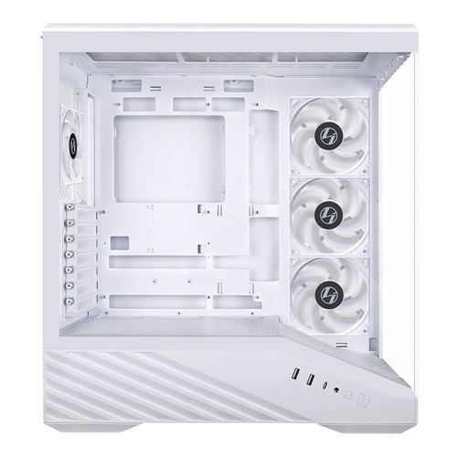 Lian Li Vector V100R RGB Tempered Glass ATX Mid-Tower Computer Case - White — vista 2