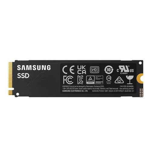 Samsung 990 1TB Samsung V NAND PCIe Gen 4 x4 NVMe M.2 Internal SSD — etiqueta y especificaciones