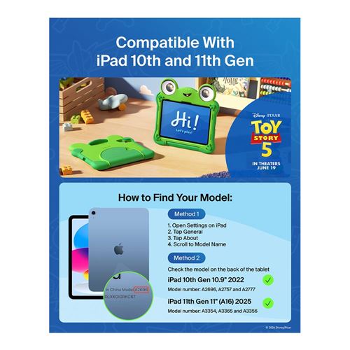 Belkin Disney Toy Story 5 Lilypad Case for iPad 10th and 11th Gen — vista 2