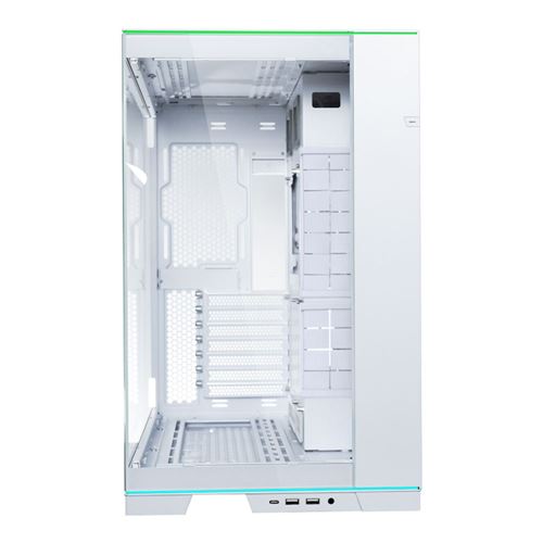 Lian Li O11D EVO RGB Tempered Glass ATX Mid-Tower Computer Case - White — vista 2
