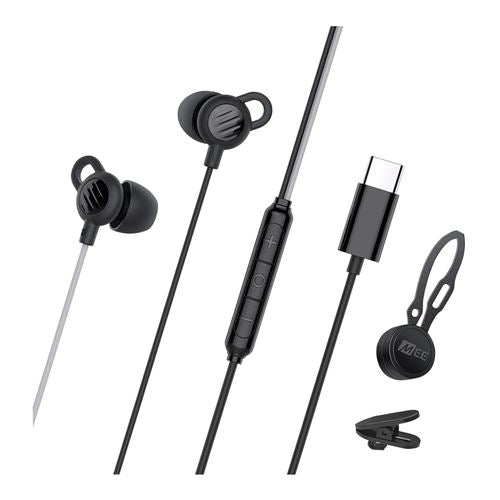 MEE Audio SleepTones Wired USB Type-C Silicone Sleeping Earbuds - Black — vista 2