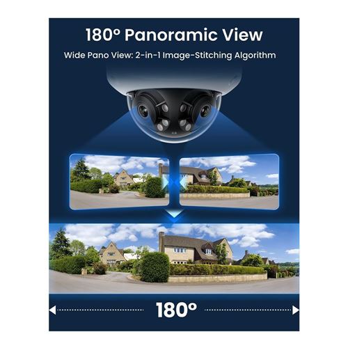 Reolink Duo P757 Panoramic Vandal Proof Security Camera - White — vista 2