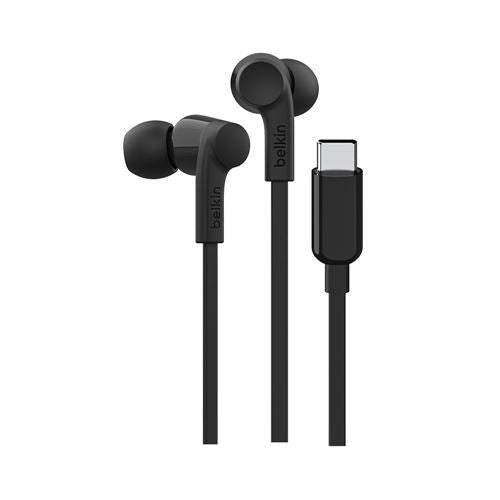 Belkin SoundForm USB-C Wired Earbuds - Black — vista 2