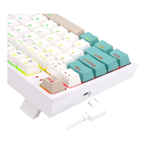 Redragon MCK643 Wireless 90% RGB Backlit Hot-Swappable Mechanical Gaming Keyboard - Red Sw — vista 2