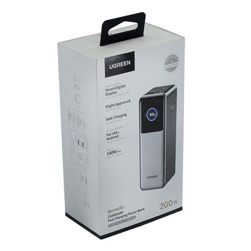 UGreen 25000mAh 200W Power Bank with Smart Digital Display — vista 2