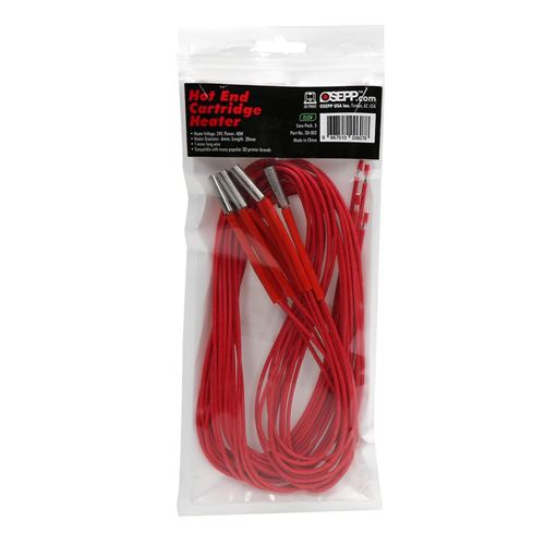 Leo Sales Ltd. 3D Printer Hot End Cartridge Heater - 24V, 40W (5 pack) — vista 2