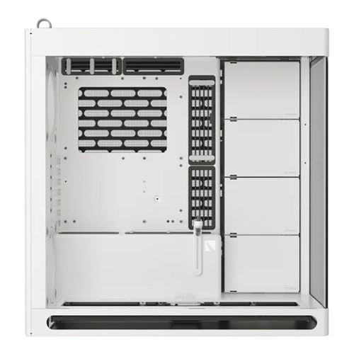HAVN HS 420 Dual-Chamber Tempered Glass ATX Mid-Tower Computer Case - White — vista 2