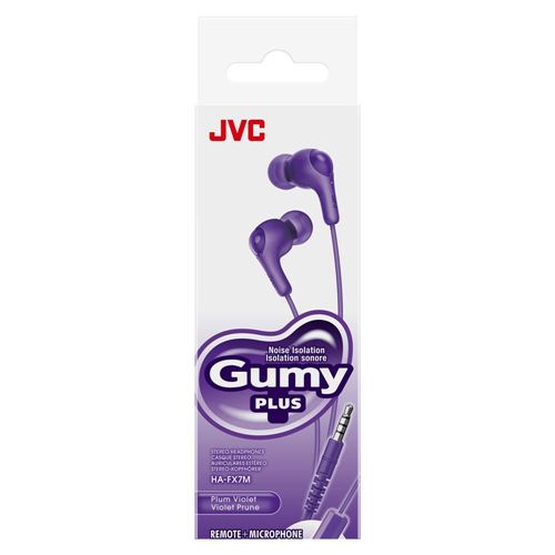 JVC Gumy Plus Wired Earbuds - Violet
Integrated Microphone; Silicone Earpieces; In-line — vista 2