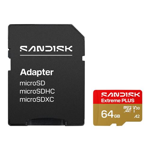 Sandisk Extreme PLUS 64GB microSDXC Card UHS-I Flash Memory Card U3 V30 A2 Micro SD Card — vista 2