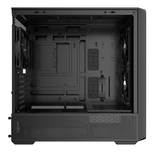 Okinos Air Cross ATX Mid-Tower Tempered Glass Computer Case - Black — vista 2