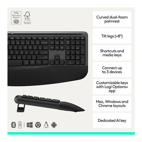 Logitech MK880 COMFORT PLUS COMBO — vista 2