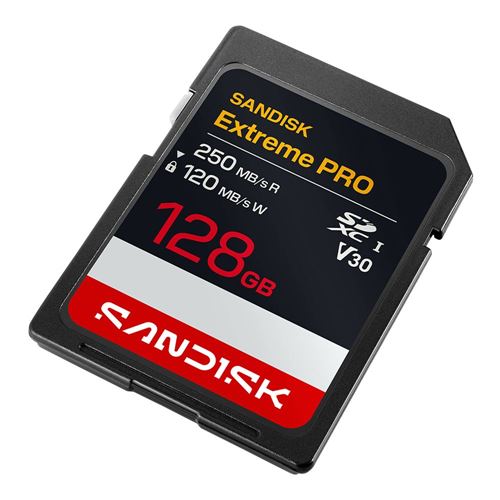 Sandisk 128GB Extreme PRO SDXC Class 10 USH-I V30 Flash Memory Card — vista 2