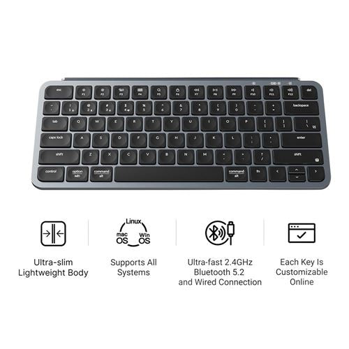 Keychron B1 Pro Wireless Scissor Keyboard - Space Gray — vista 2