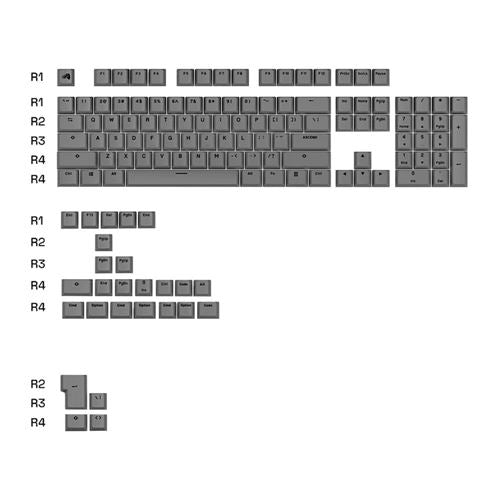 Glorious GPBT Basics Keycaps - Armor Gray — vista 2