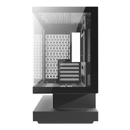 darkFlash F1 Tempered Glass microATX Mid-Tower Computer Case - Black — vista 2