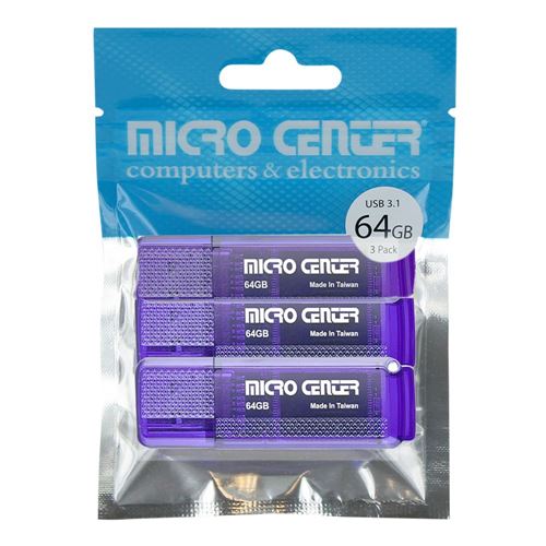 Micro Center 64GB USB 3.1 3 Pack Flash Drive — vista 2