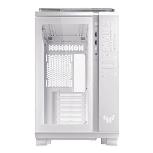 ASUS TUF Gaming GT502 Tempered Glass ATX Mid-Tower Computer Case - White — vista 2