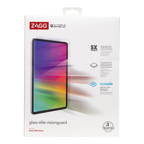 Zagg Glass Elite VisionGuard Apple iPad (Gen 10) — vista 2