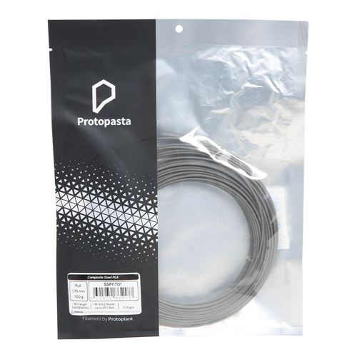 Proto-Pasta 1.75mm PLA Metal Composite 3D Printer Filament 0.1 kg (0.2 lbs.) Spoolless - S — vista 2