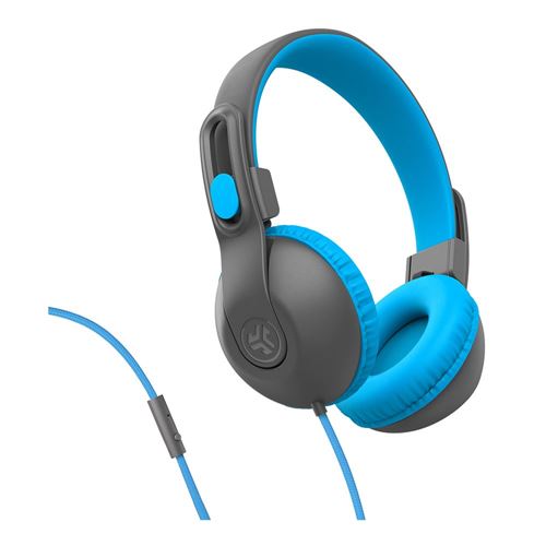 JLab JBuddies Studio 2 On-Ear Kids Wired Headphones - Graphite/Blue — vista 2