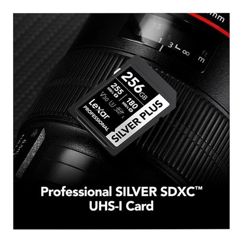 Lexar 256GB Professional SILVER PLUS UHS-I SDXC Class 10 U3 V30 Flash Memory Card — vista 2