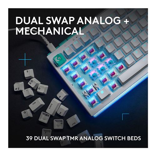 Logitech G G512 X 98 Analog Gaming Keyboard - White — vista 2