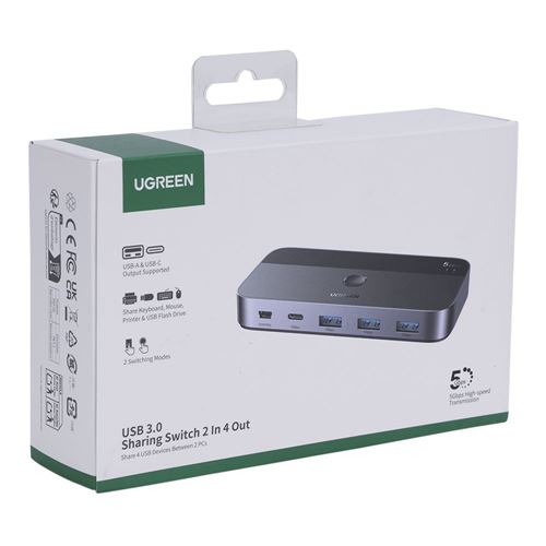 UGreen 2X4 USB-A SHARING SWITCH — vista 2