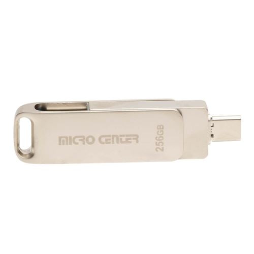 Micro Center 256GB Dual Type-A Type-C 2-in-1 Rotate SuperSpeed USB 3.2 (Gen 1) Flash Drive — vista 2