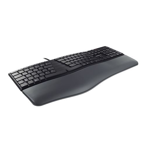 Cherry KC 4500 ERGO JK-4500EU-2 Wired Ergonomic Keyboard - Black — vista 2