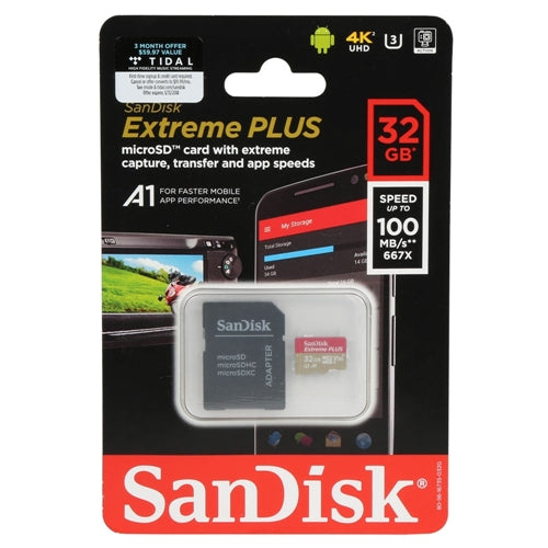 Sandisk 32GB Extreme Plus microSDHC Class 10/ UHS-3/ V30 Flash Memory Card with Adapter — vista 2