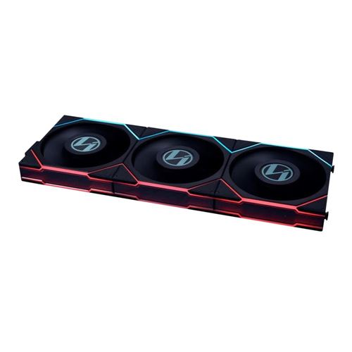 Lian Li UNI FAN TL FLEX 120mm Fluid Dynamic Case Fan - Black (3 Pack) — vista 2