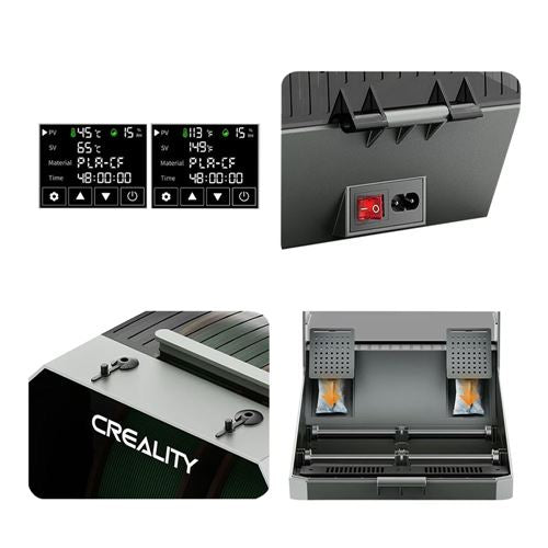 Creality Space Pi Plus Filament Dryer
2 rolls capacity — vista 2