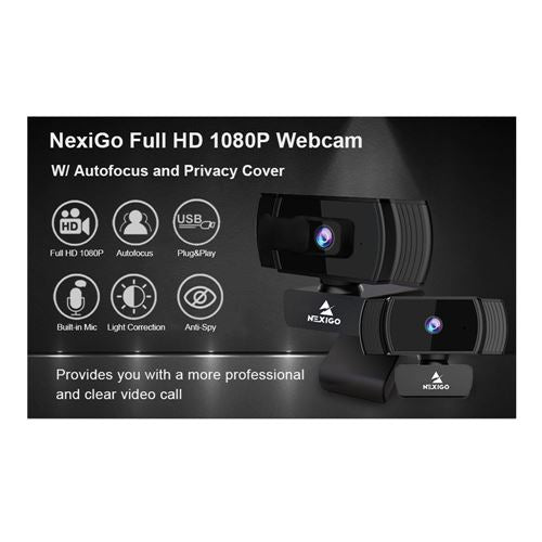 NexiGo AutoFocus 1080p USB Webcam with Stereo Microphone - N930AF — vista 2