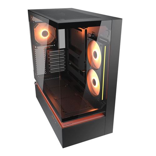 Cougar CFV235 Tempered Glass ATX Mid-Tower Computer Case - Black — vista 2