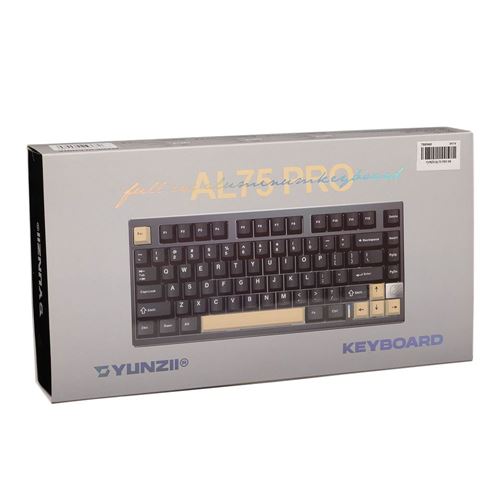 Yunzii AL75 Pro CNC Aluminum Wireless Mechanical Keyboard - Black
Blue Grey Tactile Switc — vista 2