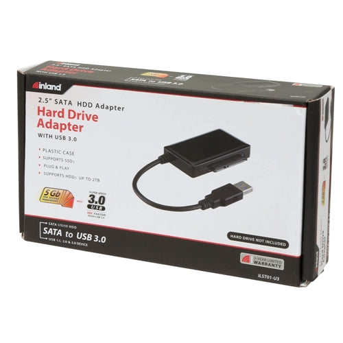 Inland USB 3.2 Gen 1 to 2.5" SATA III Hard Drive Adapter — vista 2