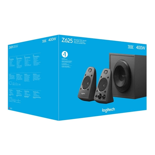 Logitech Z625 Powerful THX Sound 2.1 Channel Computer Speakers - Black — vista 2
